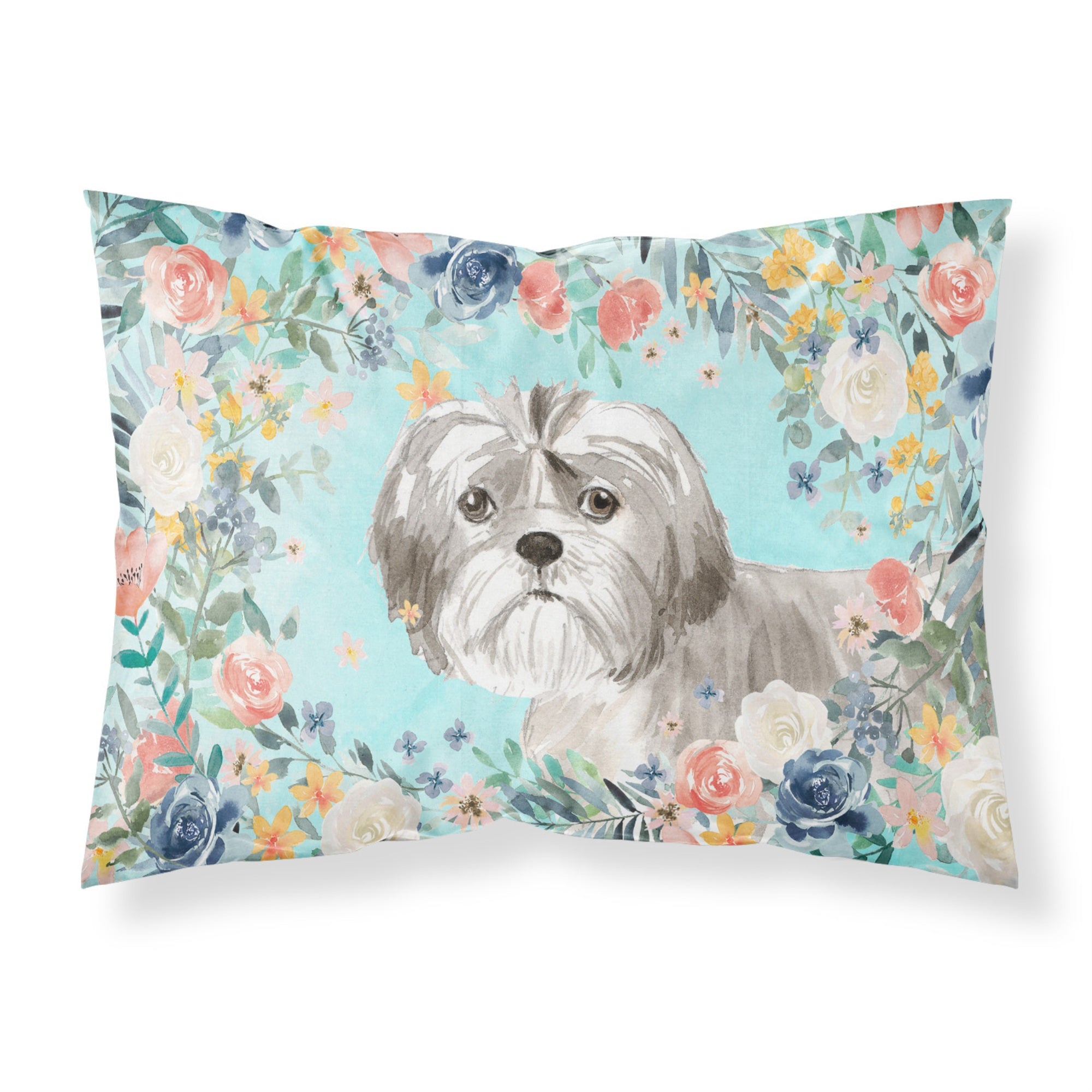 'Caroline'S Treasures Shih Tzu Puppy Fabric Standard Pillowcases, Multicolor'