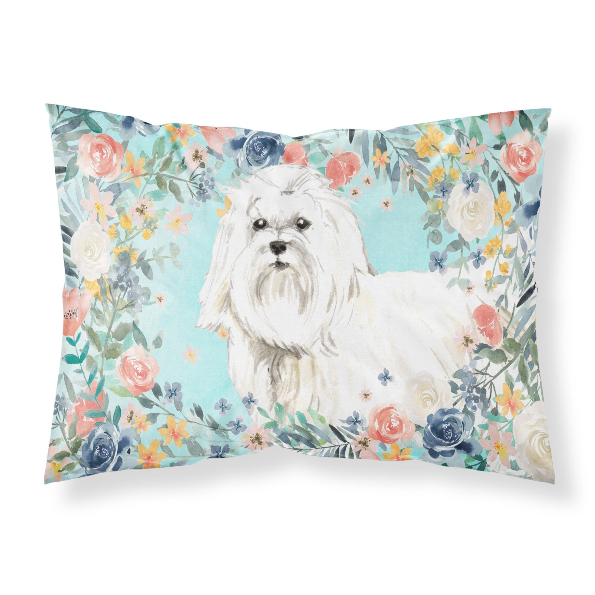 'Caroline'S Treasures Maltese Fabric Standard Pillowcases, Multicolor'