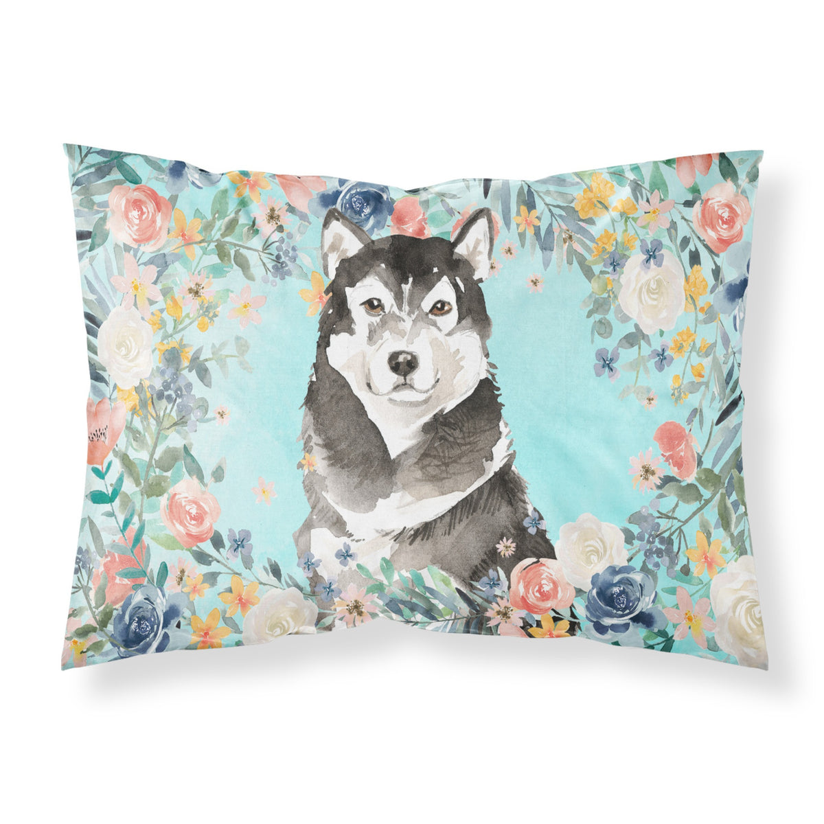'Caroline'S Treasures Alaskan Malamute Fabric Standard Pillowcases, Multicolor'