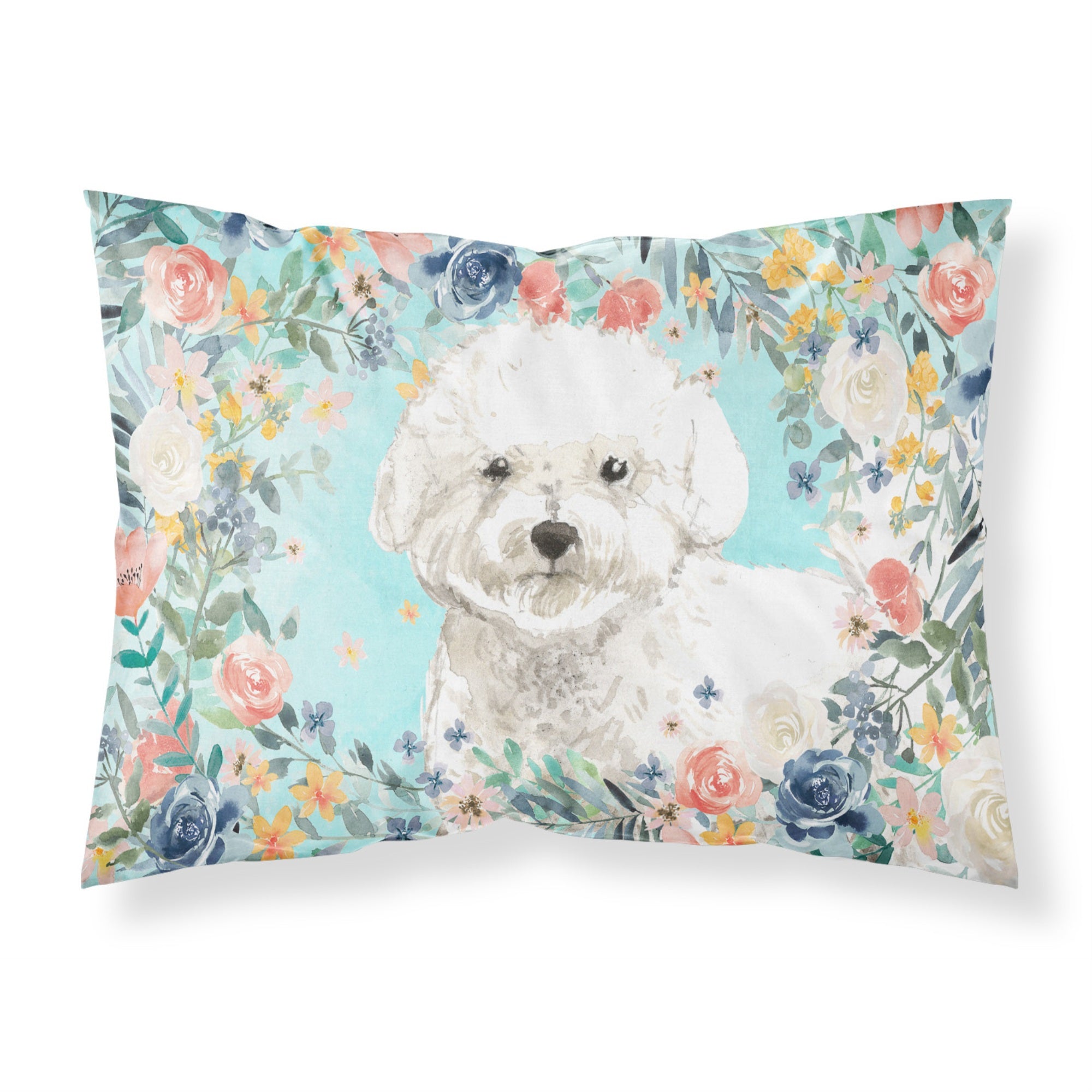 'Caroline'S Treasures Bichon Frise Fabric Standard Pillowcases, Multicolor'