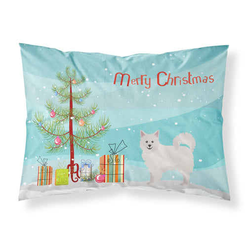 'Caroline'S Treasures Italian Spitz Christmas Tree Fabric Standard Pillowcases, Multicolor'