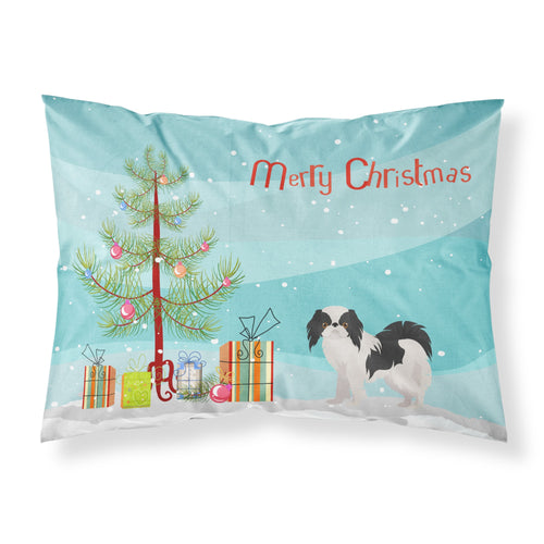 'Caroline'S Treasures Japanese Chin Christmas Tree Fabric Standard Pillowcases, Multicolor'