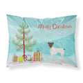 'Caroline'S Treasures Japanese Terrier Christmas Tree Fabric Standard Pillowcases, Multicolor'
