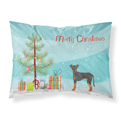 'Caroline'S Treasures Manchester Terrier Christmas Tree Fabric Standard Pillowcases, Multicolor'