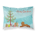 'Caroline'S Treasures Ruby Cavalier King Charles Spaniel Christmas Tree Fabric Standard Pillowcases, Multicolor'