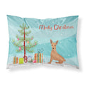'Caroline'S Treasures Miniature Pinscher Christmas Tree Fabric Standard Pillowcases, Multicolor'
