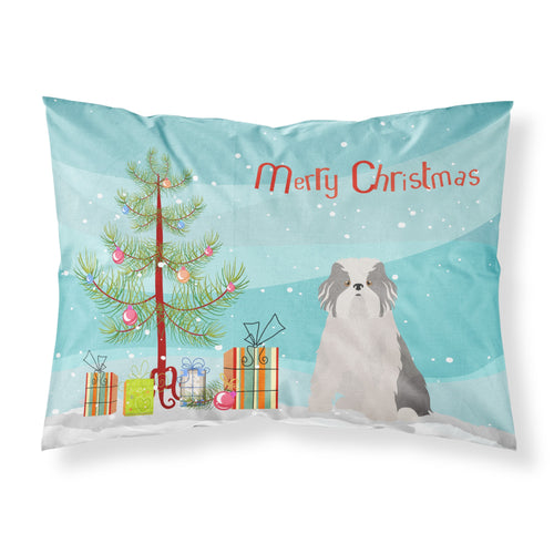 'Caroline'S Treasures Odis Odessa Domestic Ideal Dog Christmas Tree Fabric Standard Pillowcases, Multicolor'