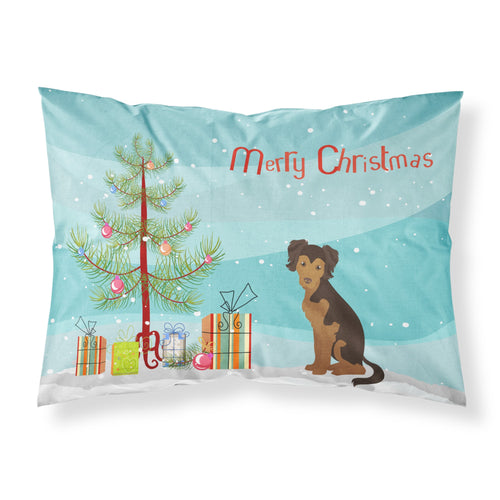 'Caroline'S Treasures Persian Chihuahua Christmas Tree Fabric Standard Pillowcases, Multicolor'