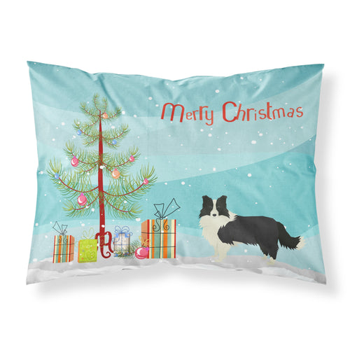 'Caroline'S Treasures Border Collie Christmas Tree Fabric Standard Pillowcases, Multicolor'