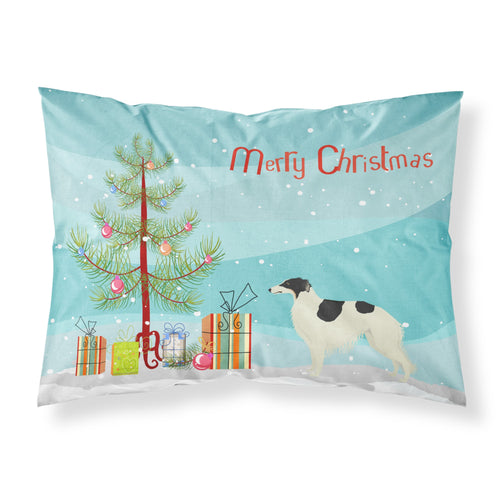 'Caroline'S Treasures Borzoi Christmas Tree Fabric Standard Pillowcases, Multicolor'
