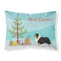 'Caroline'S Treasures Collie Christmas Tree Fabric Standard Pillowcases, Multicolor'