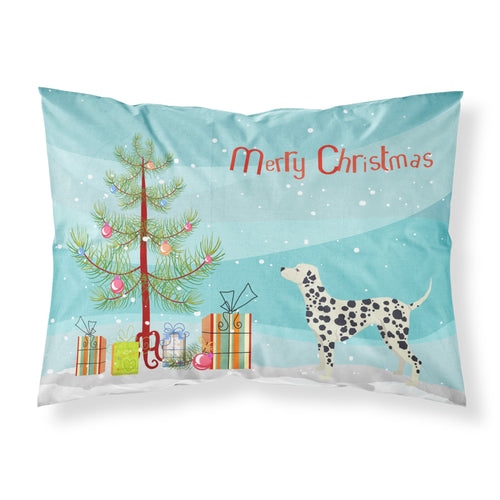 'Caroline'S Treasures Dalmatian Christmas Tree Fabric Standard Pillowcases, Multicolor'
