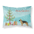 'Caroline'S Treasures German Shepherd Christmas Tree Fabric Standard Pillowcases, Multicolor'