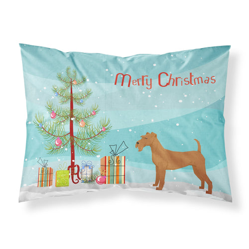 'Caroline'S Treasures Irish Terrier Christmas Tree Fabric Standard Pillowcases, Multicolor'