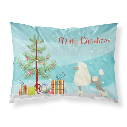 'Caroline'S Treasures Poodle Christmas Tree Fabric Standard Pillowcases, Multicolor'