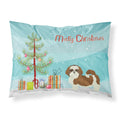 'Caroline'S Treasures Shih Tzu Christmas Tree Fabric Standard Pillowcases, Multicolor'