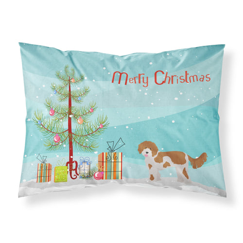 'Caroline'S Treasures Cavapoo Christmas Tree Fabric Standard Pillowcases, Multicolor'
