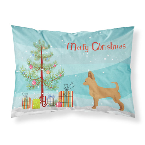 'Caroline'S Treasures Tan Chion Christmas Tree Fabric Standard Pillowcases, Multicolor'