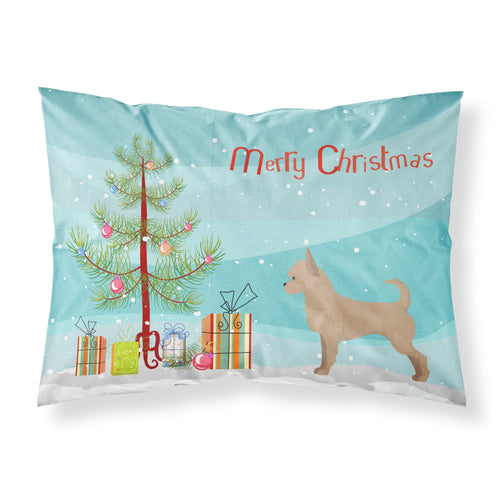'Caroline'S Treasures Tan Chorkie Christmas Tree Fabric Standard Pillowcases, Multicolor'