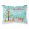 'Caroline'S Treasures Corgi Husky Mix Christmas Tree Fabric Standard Pillowcases, Multicolor'