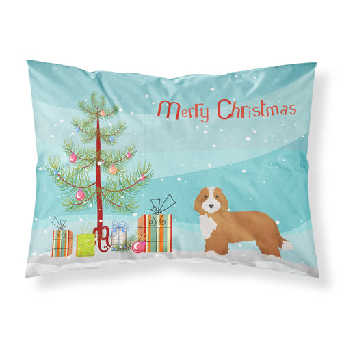 'Caroline'S Treasures Doxiepoo #2 Christmas Tree Fabric Standard Pillowcases, Multicolor'