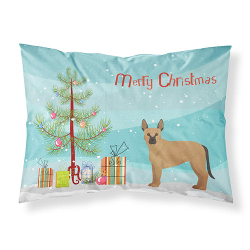 'Caroline'S Treasures Tan German Shepherd Mastiff Mix Christmas Tree Fabric Standard Pillowcases, Multicolor'