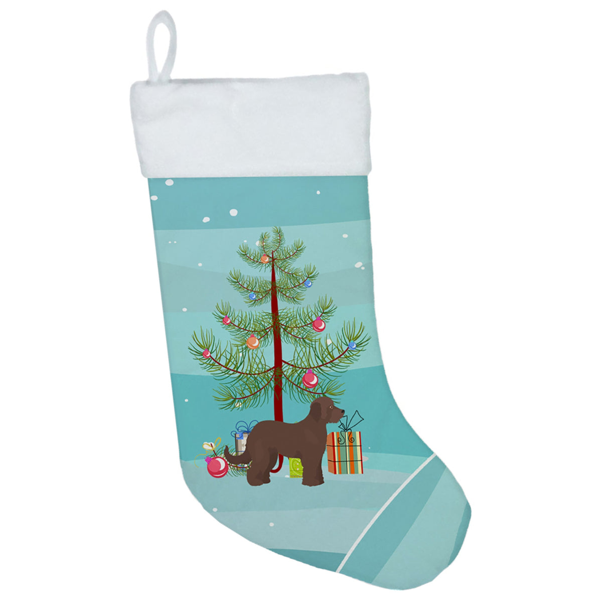 CarolineS Treasures Brown Goldendoodle Tree Christmasstockings, Multicolor