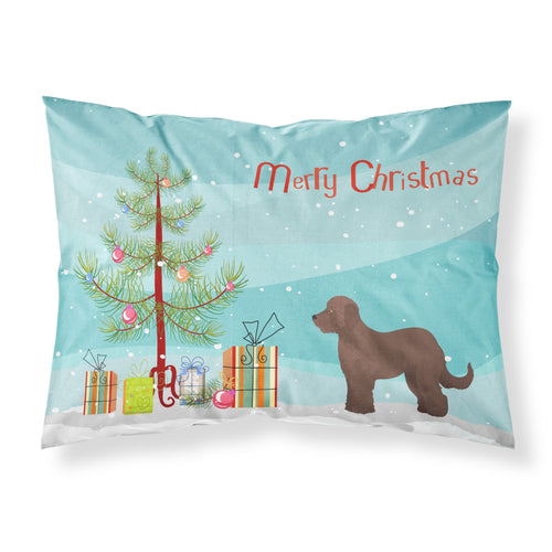 'Caroline'S Treasures Brown Goldendoodle Christmas Tree Fabric Standard Pillowcases, Multicolor'