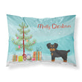 'Caroline'S Treasures Morkie Christmas Tree Fabric Standard Pillowcases, Multicolor'