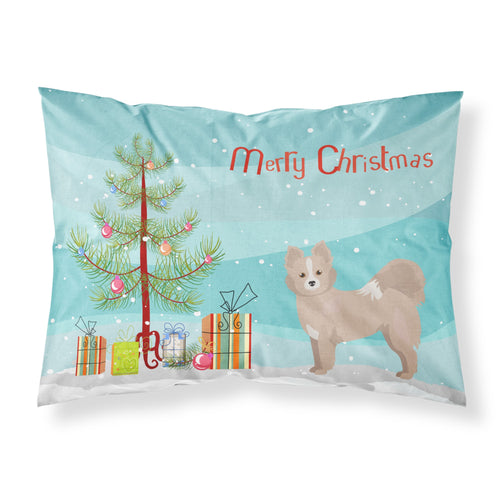 'Caroline'S Treasures Tan Pomchi Christmas Tree Fabric Standard Pillowcases, Multicolor'