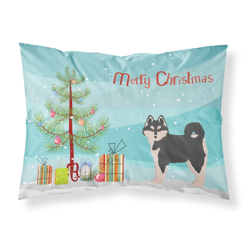 'Caroline'S Treasures Pomsky #1 Christmas Tree Fabric Standard Pillowcases, Multicolor'