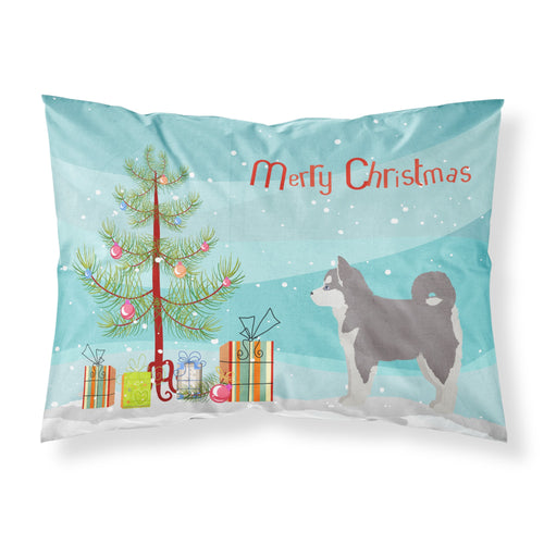 'Caroline'S Treasures Pomsky #2 Christmas Tree Fabric Standard Pillowcases, Multicolor'