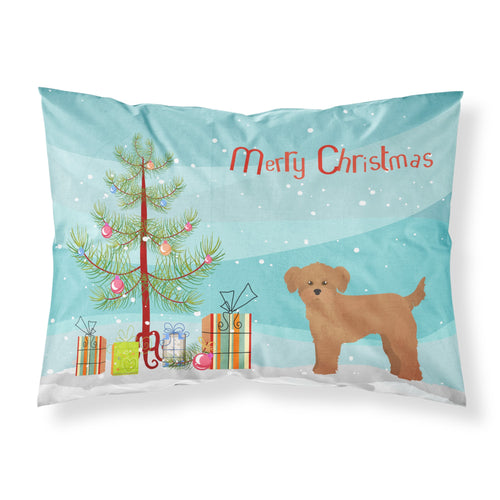 'Caroline'S Treasures Shi Chi Christmas Tree Fabric Standard Pillowcases, Multicolor'