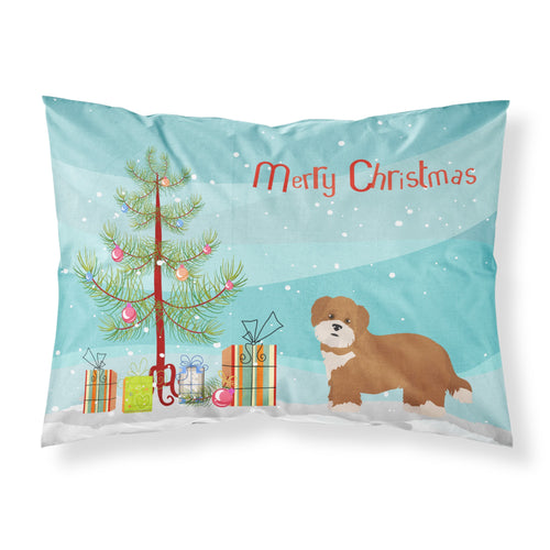 'Caroline'S Treasures Shorkie #2 Christmas Tree Fabric Standard Pillowcases, Multicolor'