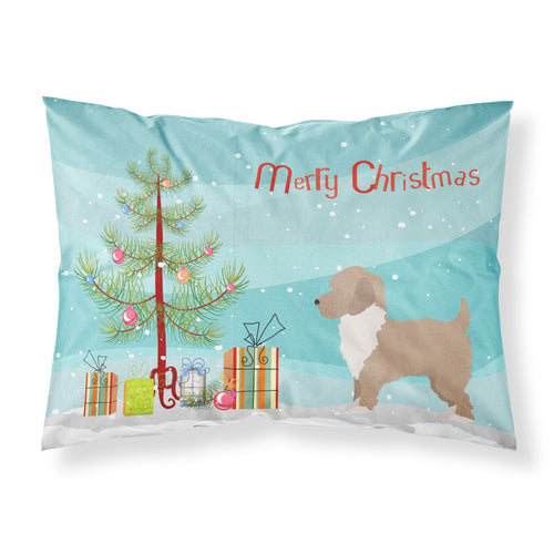 'Caroline'S Treasures Yorkiepoo #2 Christmas Tree Fabric Standard Pillowcases, Multicolor'