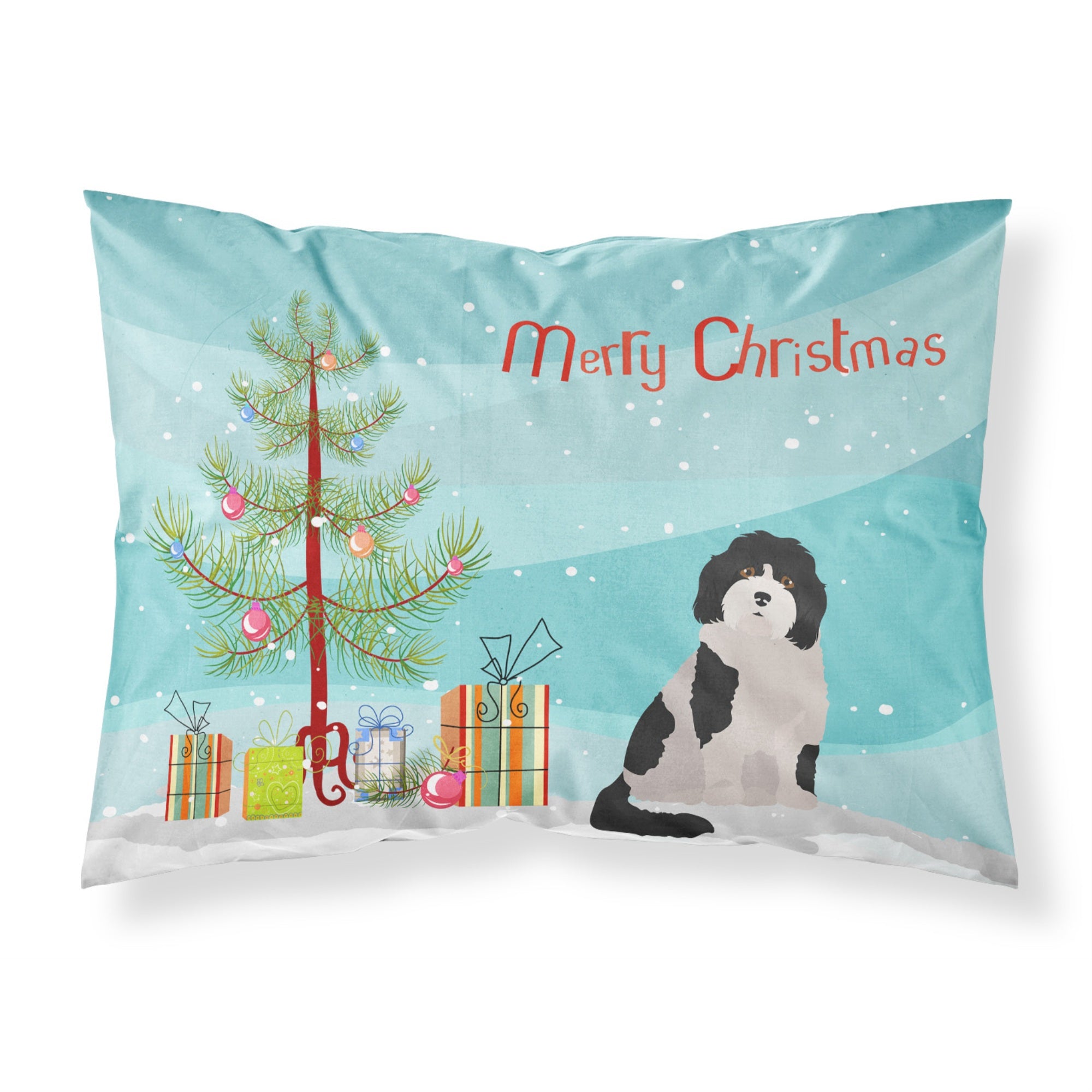'Caroline'S Treasures Cavachon #3 Christmas Tree Fabric Standard Pillowcases, Multicolor'