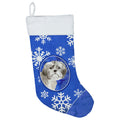 CarolineS Treasures Shih Tzu Puppy Winter Snowflakes Christmasstockings, Multicolor