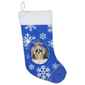 CarolineS Treasures Shih Tzu Winter Snowflakes Christmasstockings, Multicolor