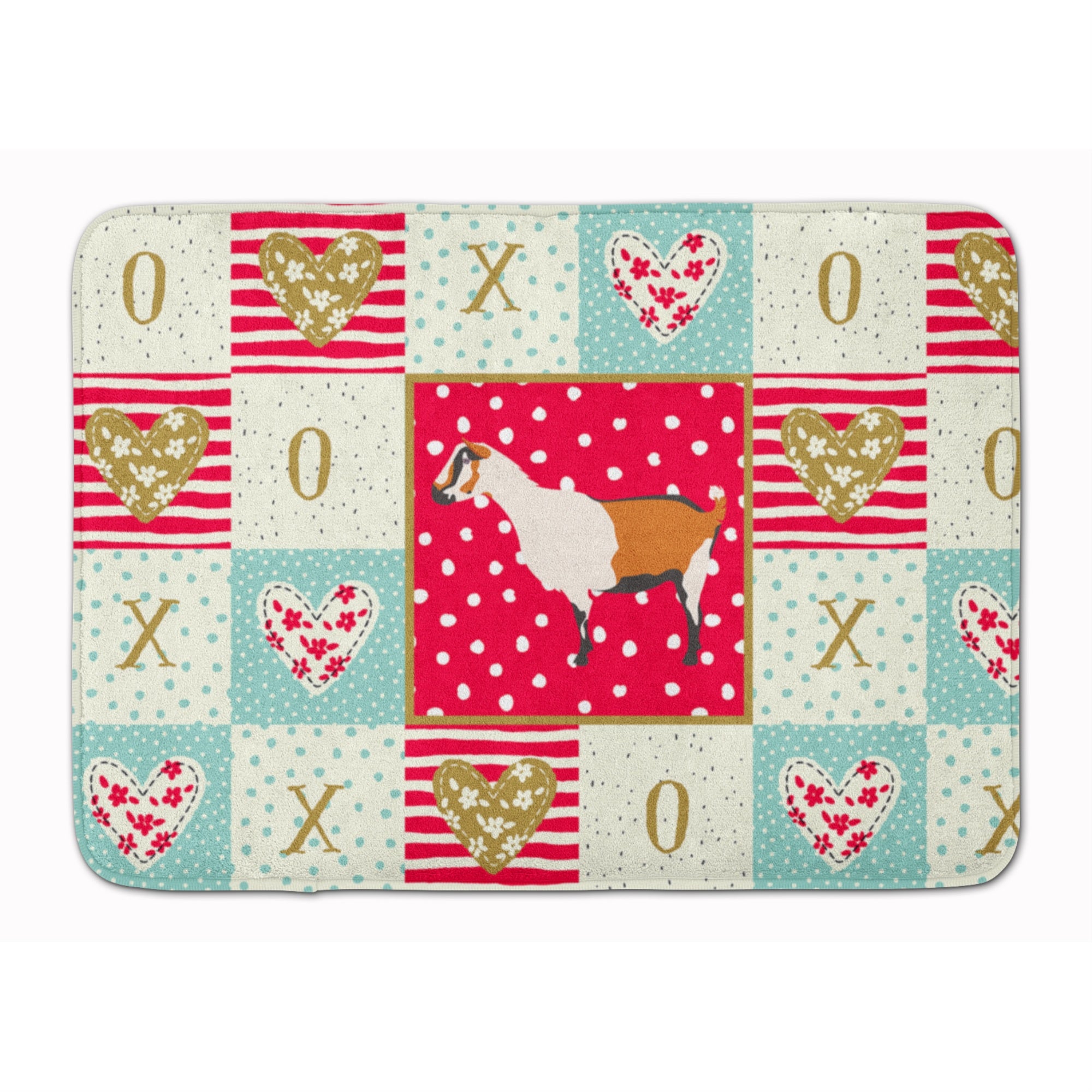 Carolines Treasures Alpine Goat Love Machine Washable Memory Foam Mat doormats, Multicolor