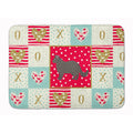 Carolines Treasures York Chocolate #2 Cat Love Machine Washable Memory Foam Mat doormats, Multicolor
