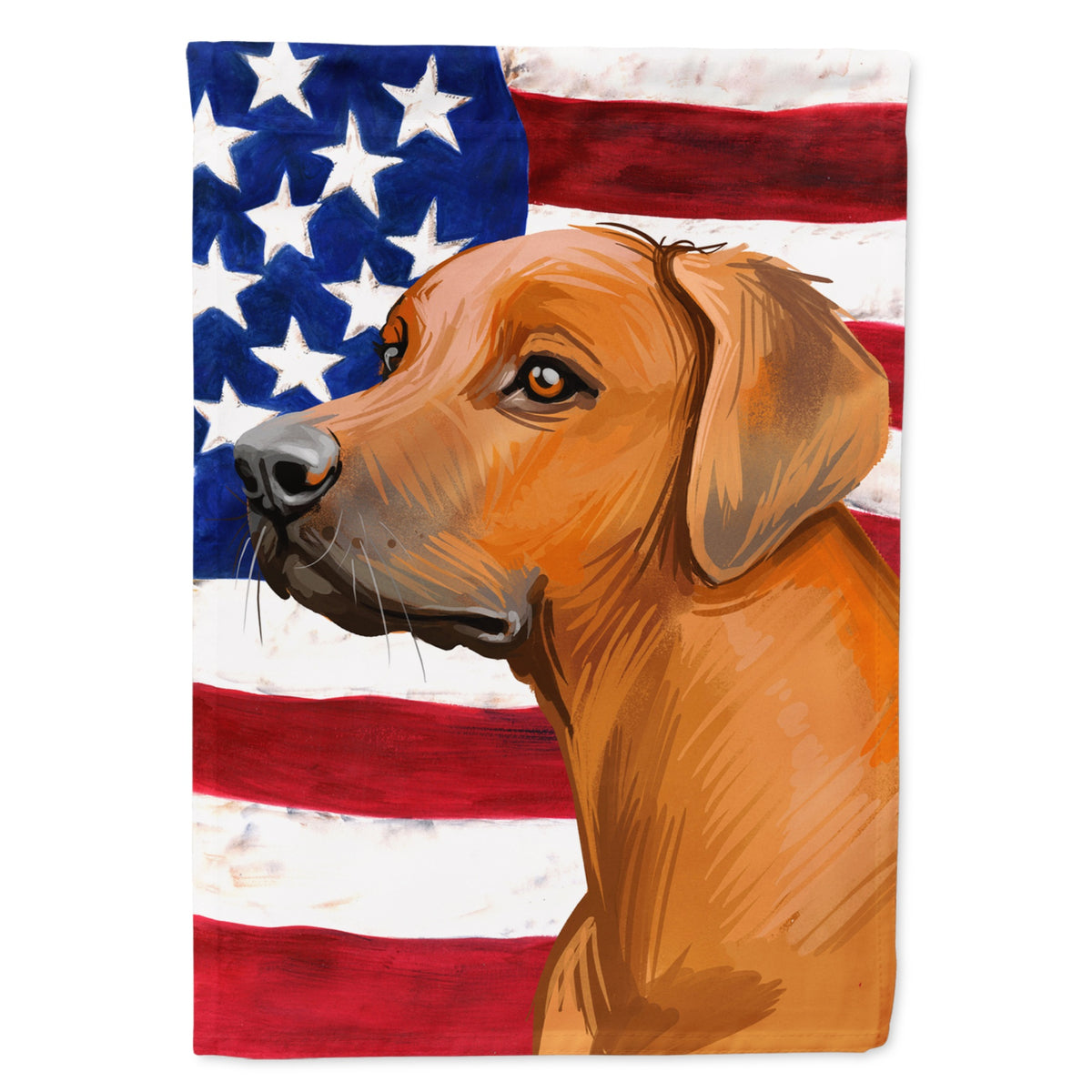 'Caroline'S Treasures Ck6676Gf Rhodesian Ridgeback Dog American Garden Size Outdoor-Flags, Multicolor'