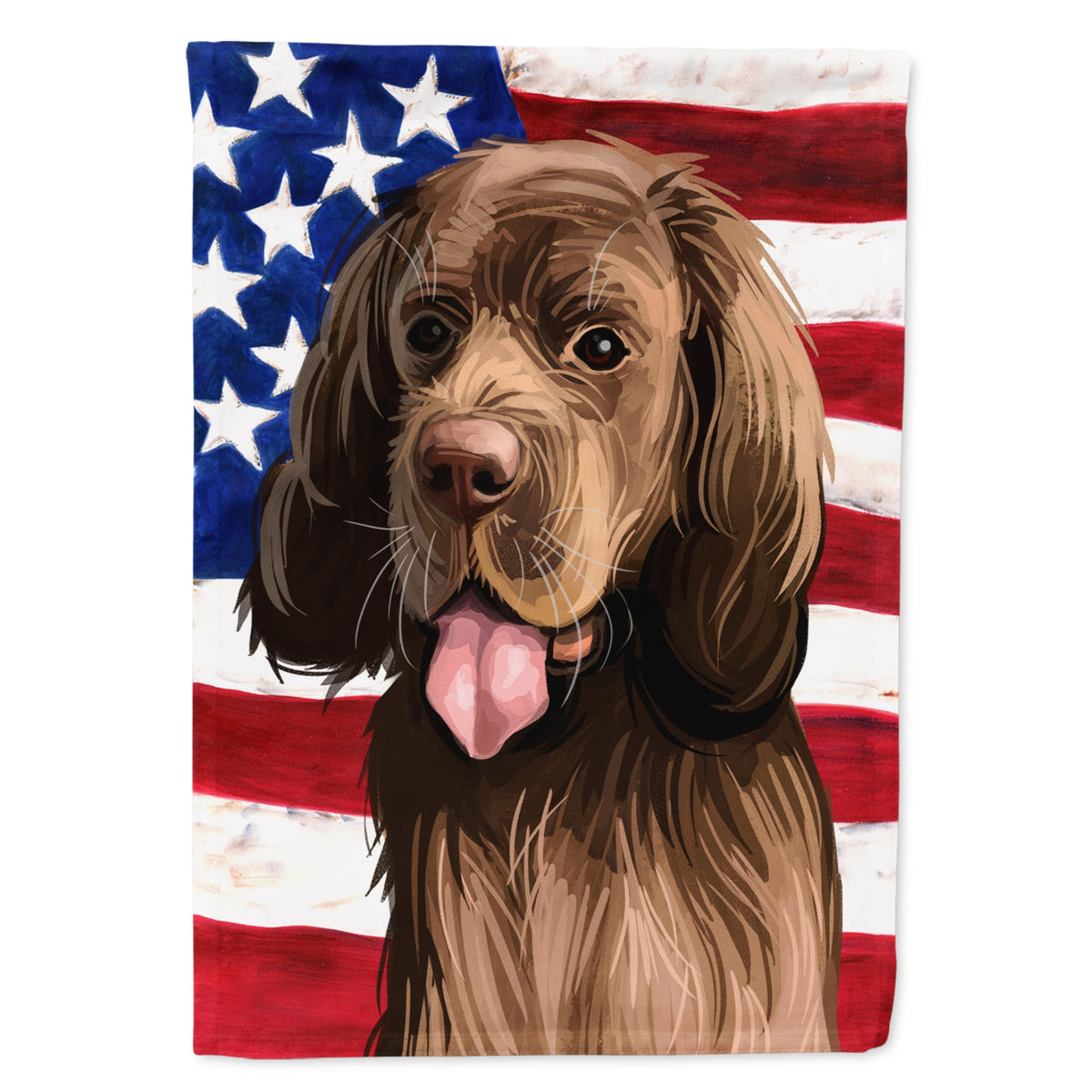 'Caroline'S Treasures Ck6729Gf Sussex Spaniel Dog American Garden Size Outdoor-Flags, Multicolor'