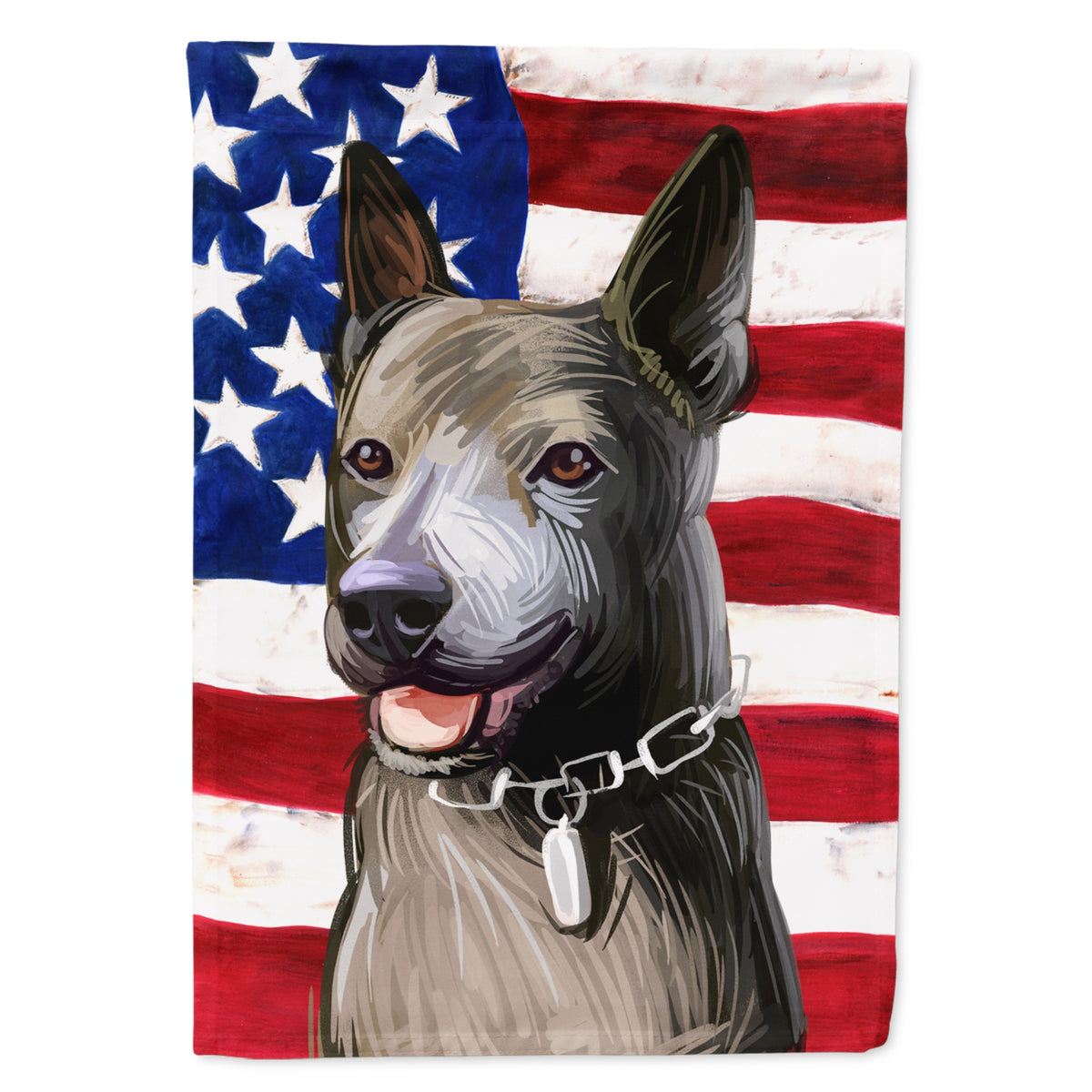 'Caroline'S Treasures Ck6733Gf Taiwan Dog American Garden Size Outdoor-Flags, Multicolor'