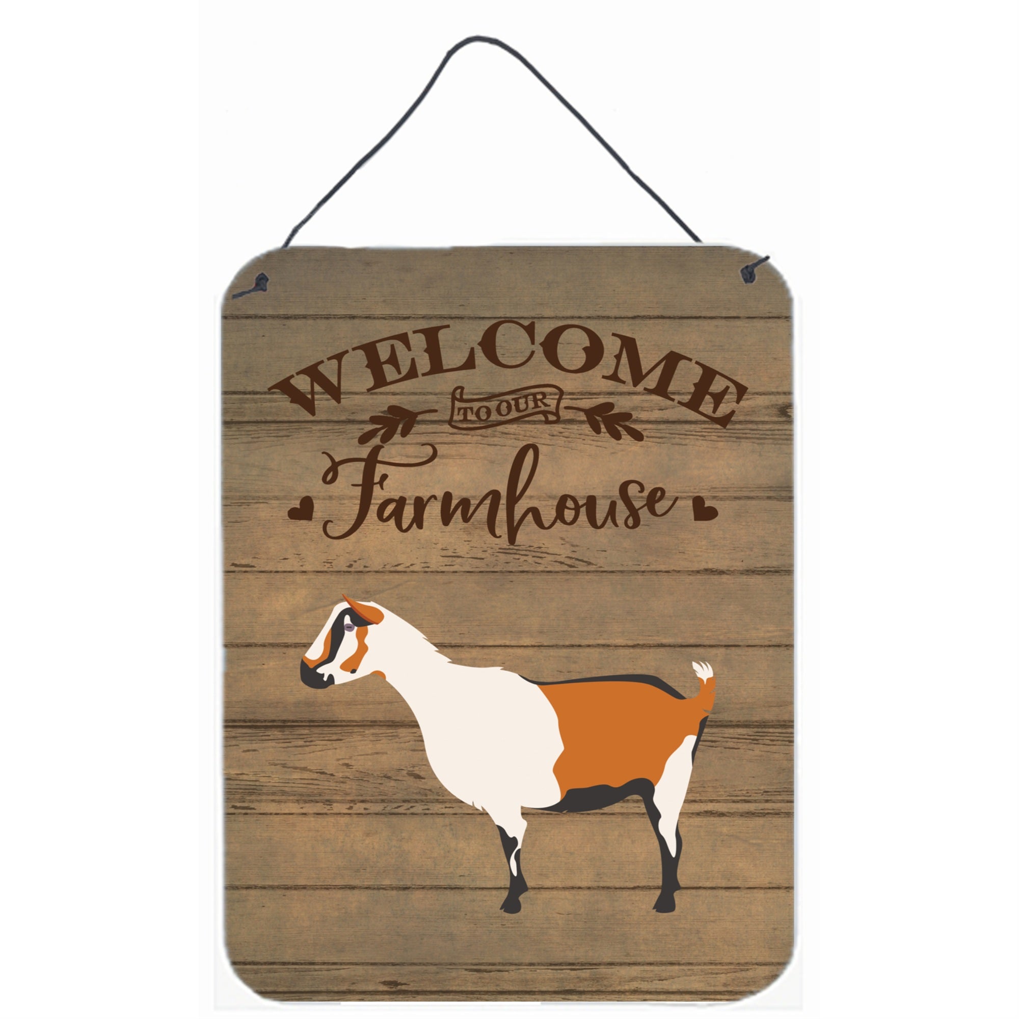 Carolines Treasures Alpine Goat Welcome Door Hanging Prints walldecor, Multicolor