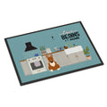 Red Bull Terrier Kitchen Scene Indoor Or Outdoor Mat 24X36 Ck7838Jmat