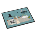 White Bull Terrier Kitchen Scene Indoor Or Outdoor Mat 24X36 Ck7842Jmat