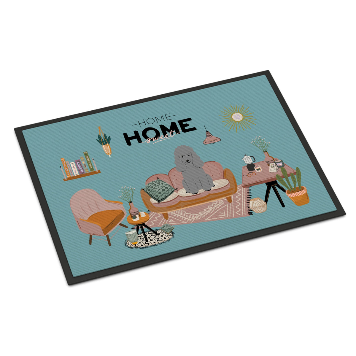 Silver Poodle Sweet Home Indoor Or Outdoor Mat 24X36 Ck7913Jmat