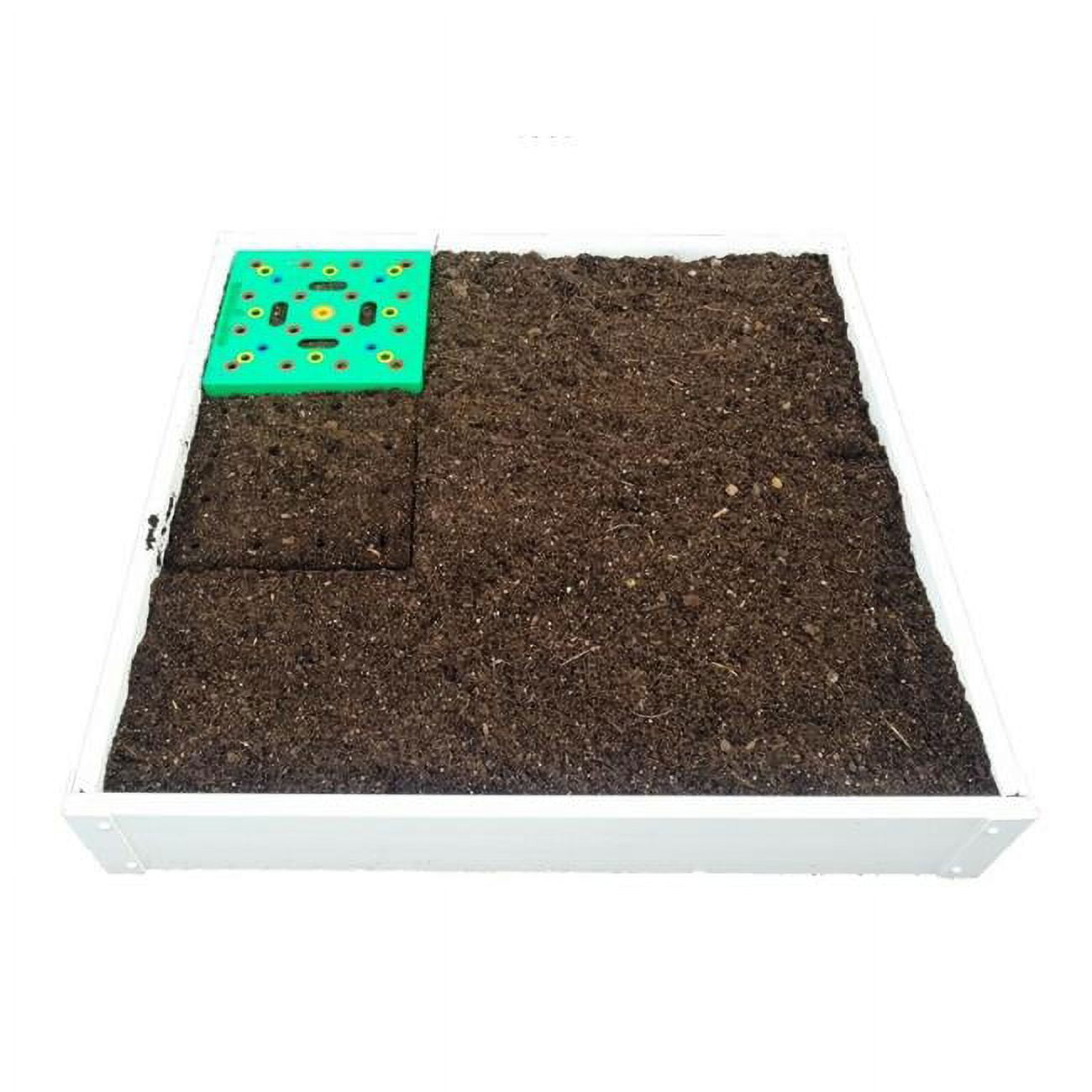 Handy Post Hb-33Tgw 3 X 3 Ft. Vinyl Raised Garden Bed  White