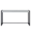 Macen Console - Black w/ Distressed White