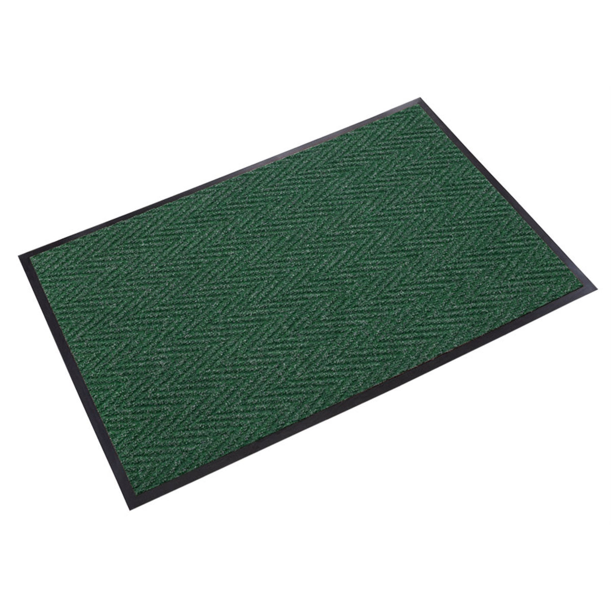Chevron 4'x10' Forest Green Scraper/Wiper Mat